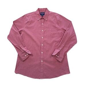 Saddlebred Men's Button‎ Down Shirt Size L Long Sleeve